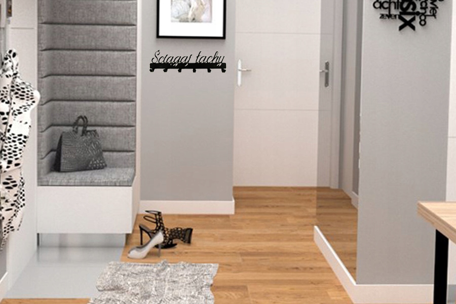 Wieszak ścienny ŚCIĄGAJ ŁACHY na ubrania klucze Marka inna