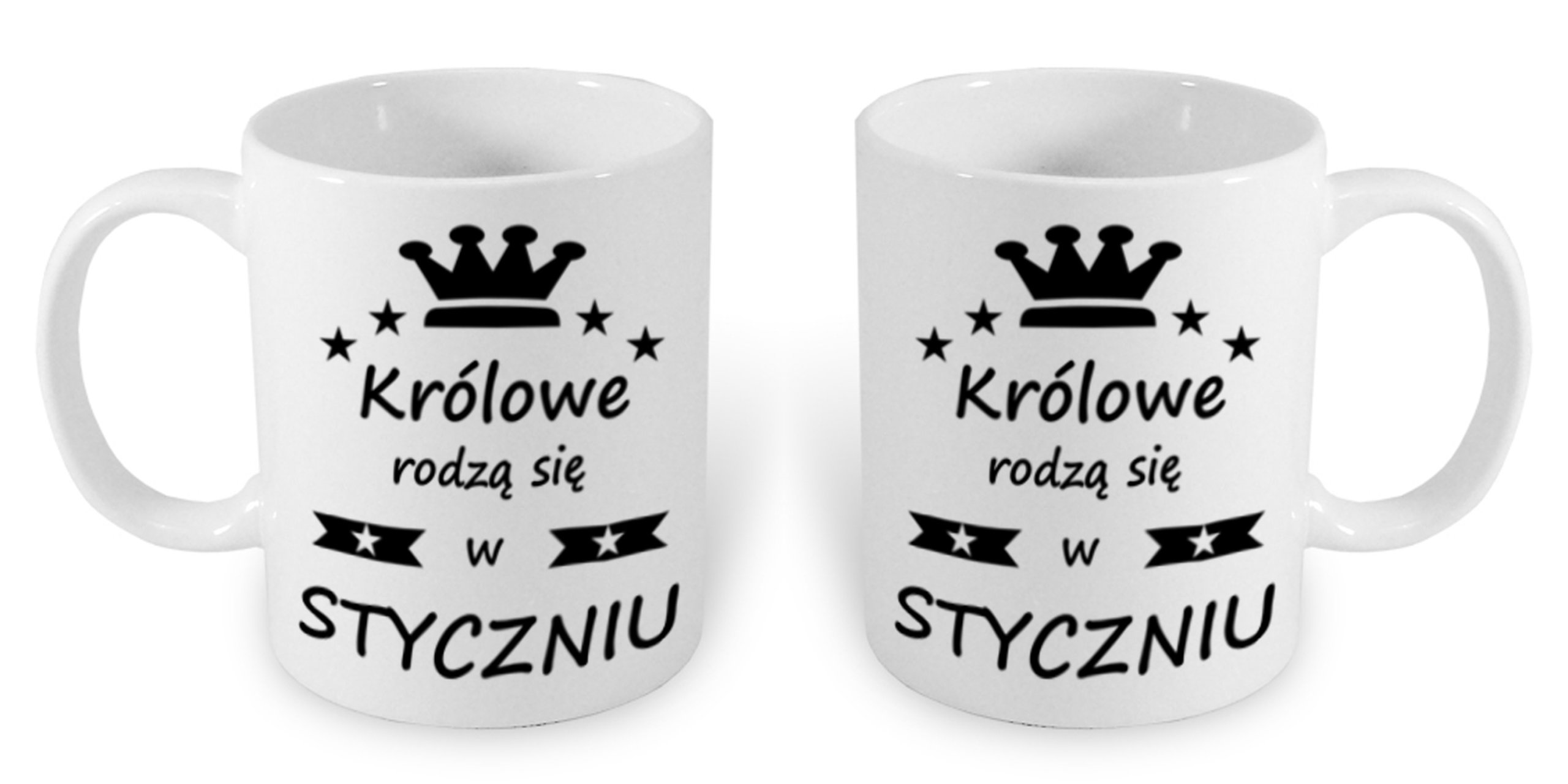

Duży Kubek 450ml Królowe Rodzą Się W Styczniu