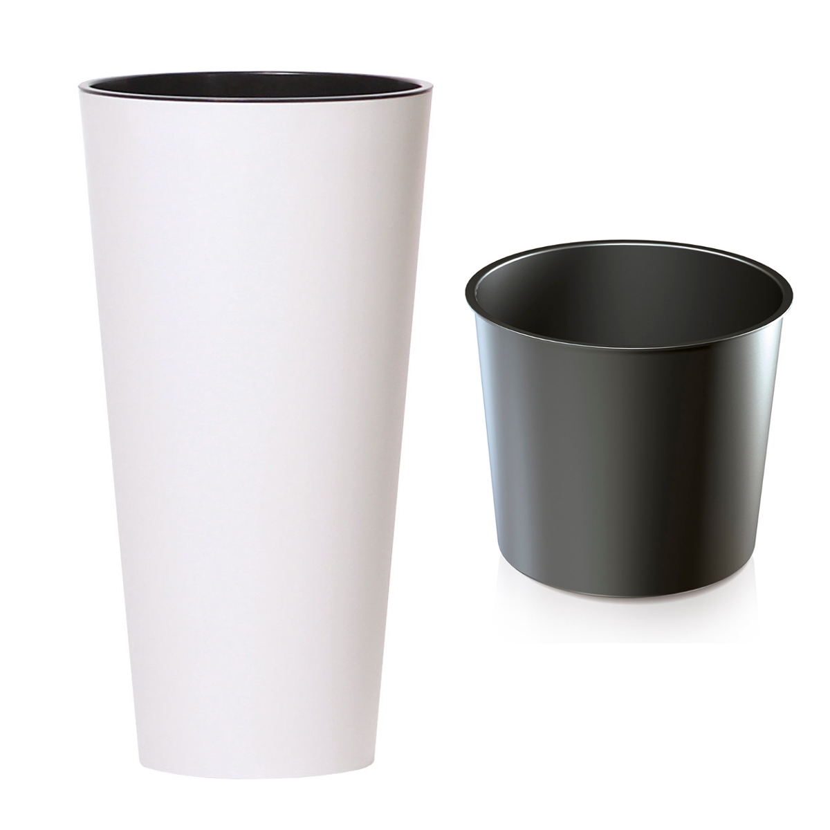 

Elegancka Doniczka 40cmx76cm Tubus Dtus Slim Biała