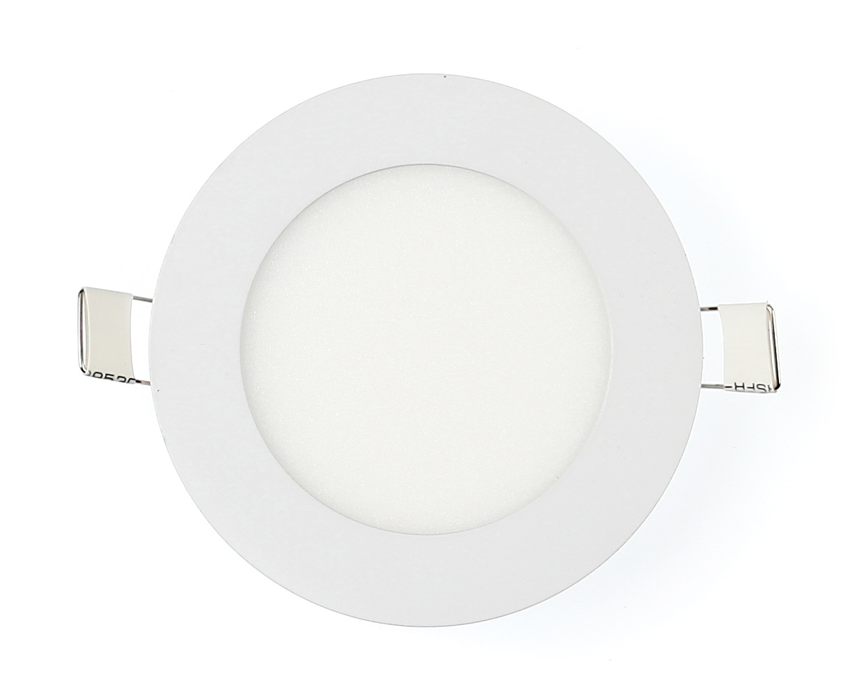 PANEL LED PODTYNKOWY OKRĄGŁY 6W PLAFON BIAŁY CIEPŁY 3000K Marka Koloreno