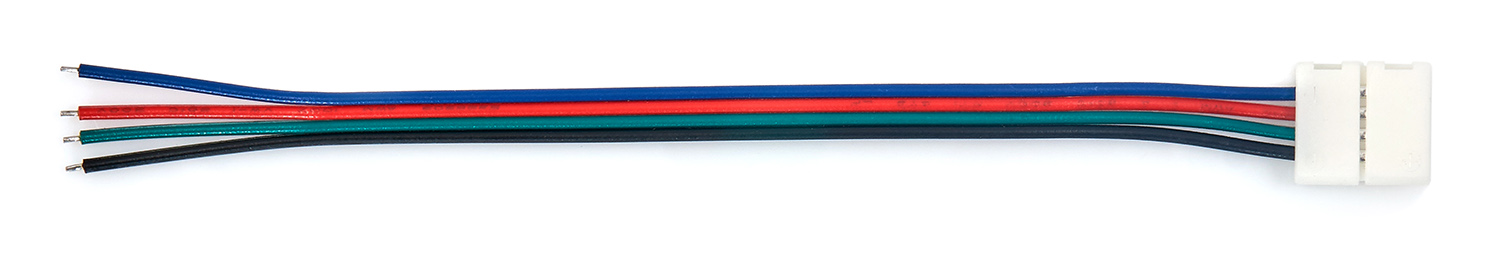 ZŁĄCZKA CN-03: TAŚMA LED 10MM RGB KLIPS-PRZEWÓD Typ złączka