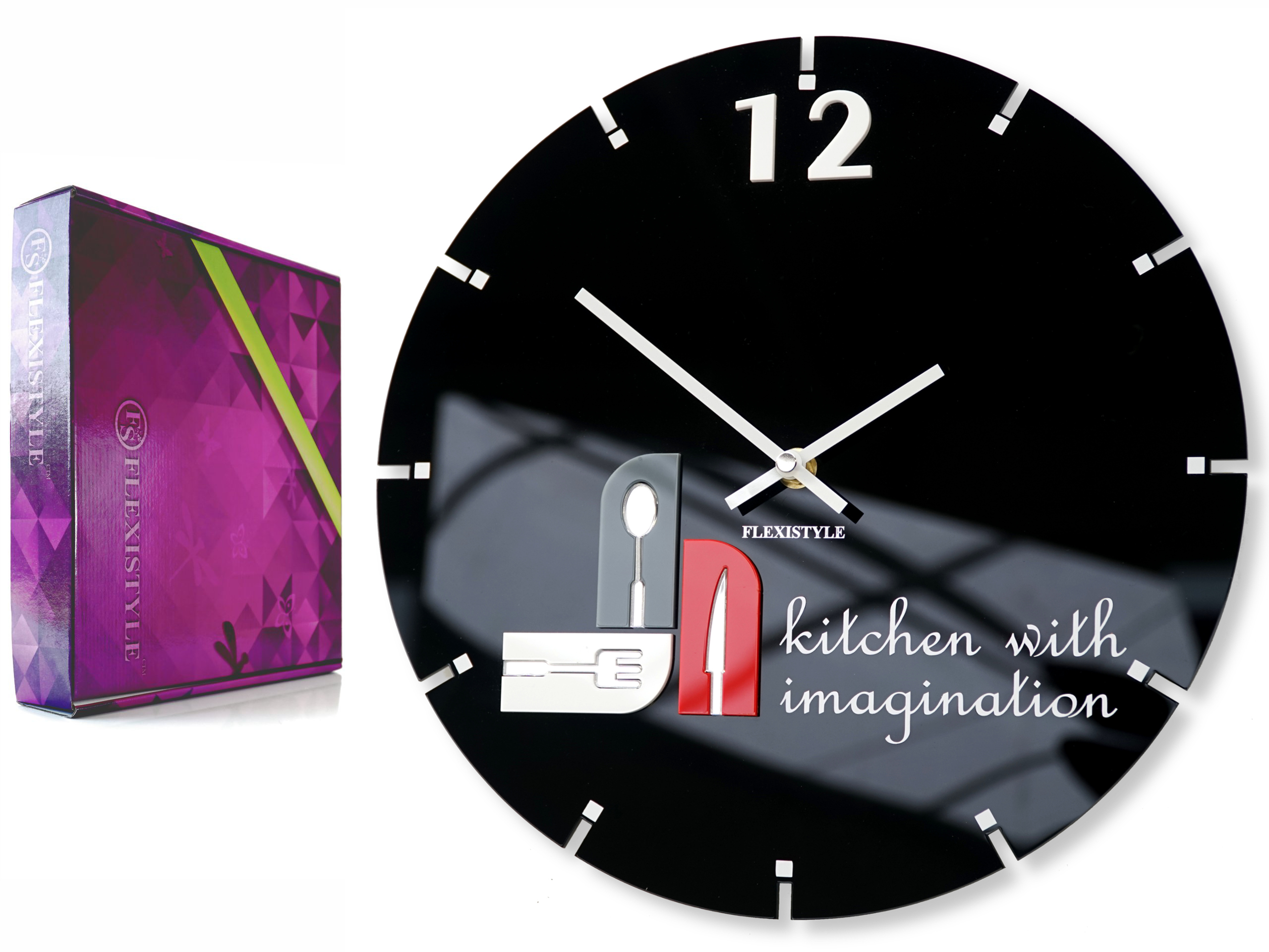 

Kuchenny zegar ścienny Imagination 3d do kuchni Pl
