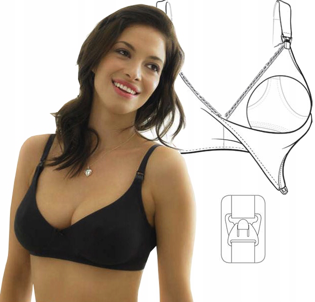 80E Stanik biustonosz do karmienia FISZBINA 3KOLOR Rozmiar 80E