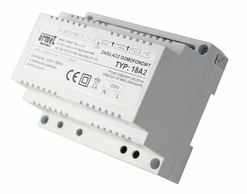 ZESTAW DOMOFONOWY DOMOFON MIWI URMET 6025/441-RF-N Informacje dodatkowe Czytnik kart zbliżeniowych Sterowanie napędem bramy Sterowanie oświetleniem