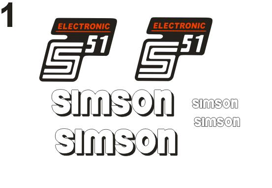Naklejki Simson S51 electronic comfort enduro Bdb za 40 zł z GNIEZNO -   - (7112950360)