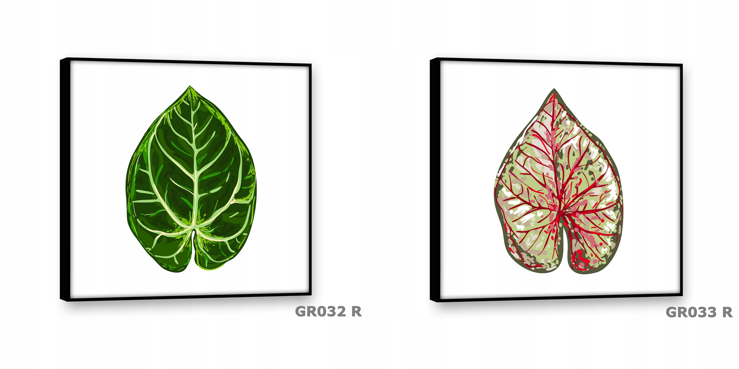 Obrazy na płótnie 40x40 Obraz Nowoczesny LIŚCIE Materiał wykonania płótno