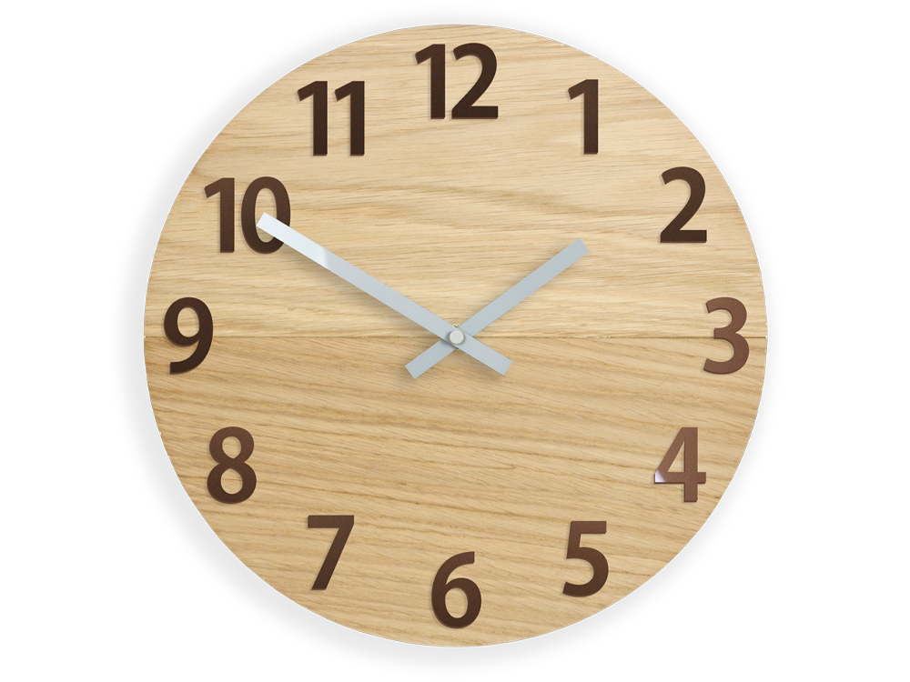 ZEGAR ŚCIENNY Dąb COPPER 3D Drewniany NOWOSĆ STYL Marka ModernClock