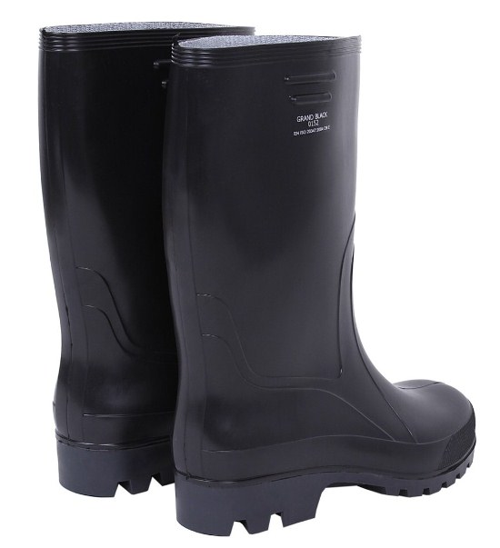 Kalosze Grand Czarne w mokre deszczowe dni Gumiaki Model Grand Black
