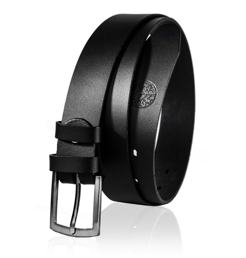 Skórzany Męski Czarny Pasek BETLEWSKI 130 cm