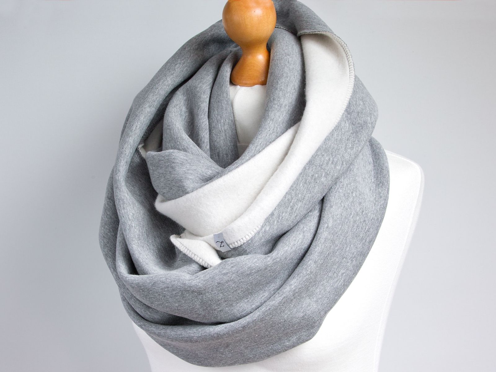 gruby ZIMOWY komin DRESOWY z zapinką - ZOLLA Materiał dominujący bawełna