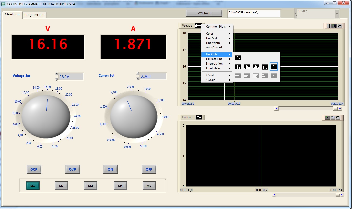Zasilacz Laboratoryjny KORAD KA3005P 30V 5A 5xPamięć +USB-PC Wysokość produktu 16 cm