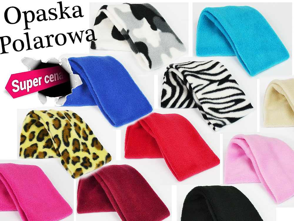 Ciepłe Opaske POLAROWE Opaska POLAR na Głowę Materiał dominujący polar