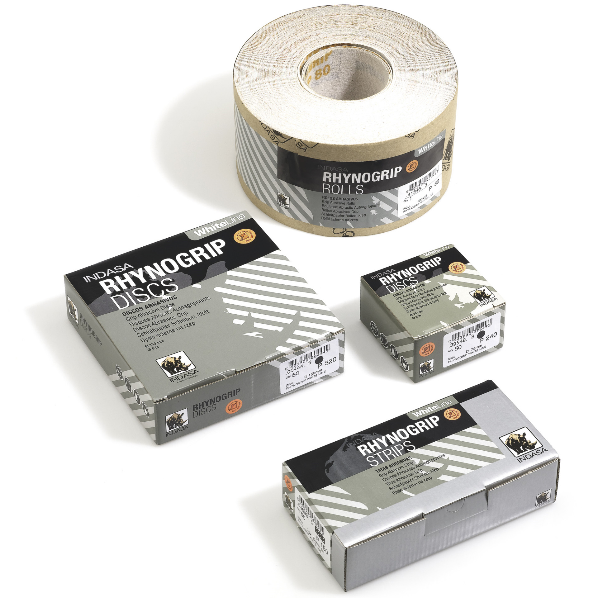 INDASA WHITE Krążki do Żyrafy 225mm 19H P100 10x Gradacja P100