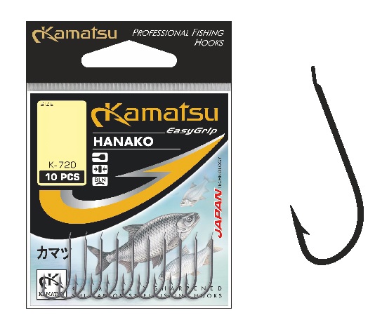 Haczyki Kamatsu Hanako Nr.4 Czarne 10szt Haki