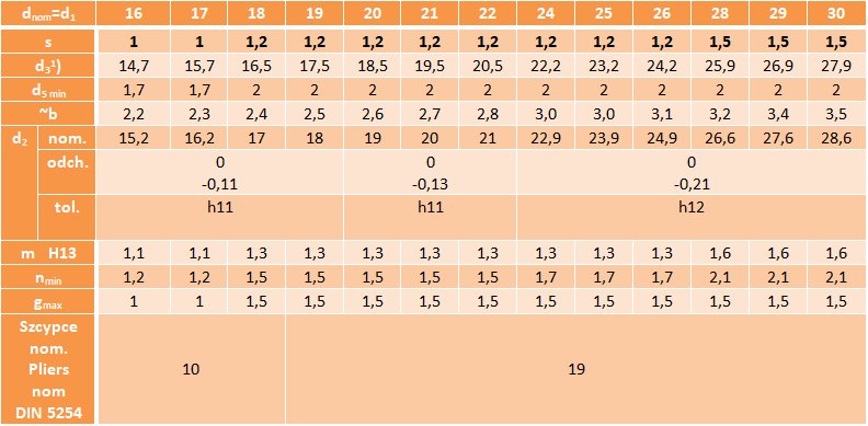 Pierścień segera zewnętrzny seger Z 18 5szt Marka Neron