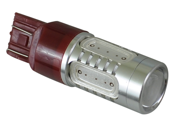 

żarówka Led T20 7443 5 Cob czerwona W21/5W odp 45W