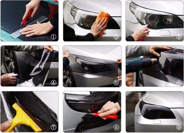 FOLIA DO LAMP KAMELEON XENON KOLOROWA BEZBARWNA Długość 50 cm