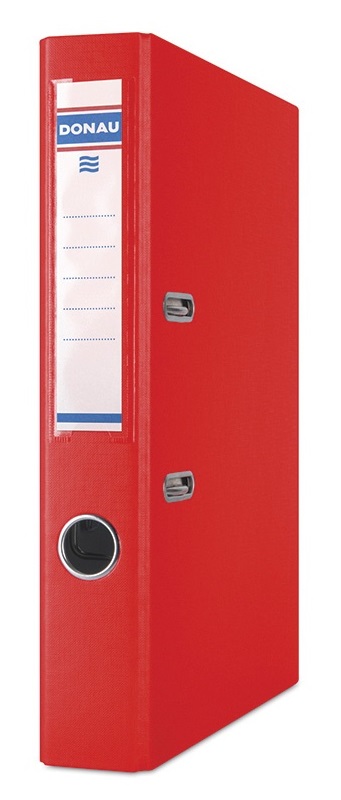 SEGREGATOR DONAU CZERWONY PP A4 50 MM Z OKUCIEM