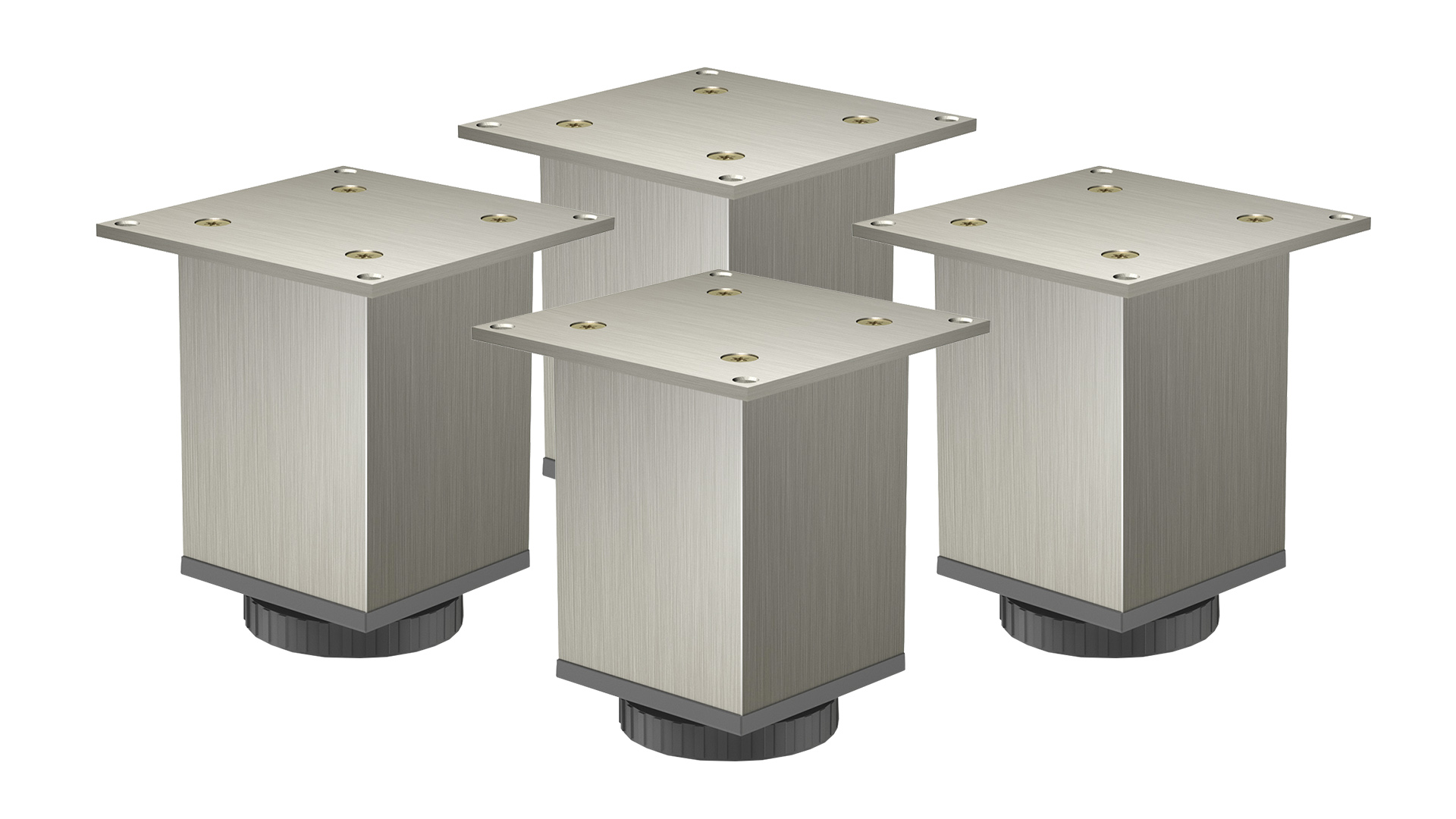 

4SZT. Stopki Nóżki Meblowe 60x60x100mm Kolor Inox