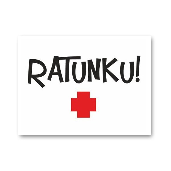 

Nalepki naklejki pod buty "ratunku +"