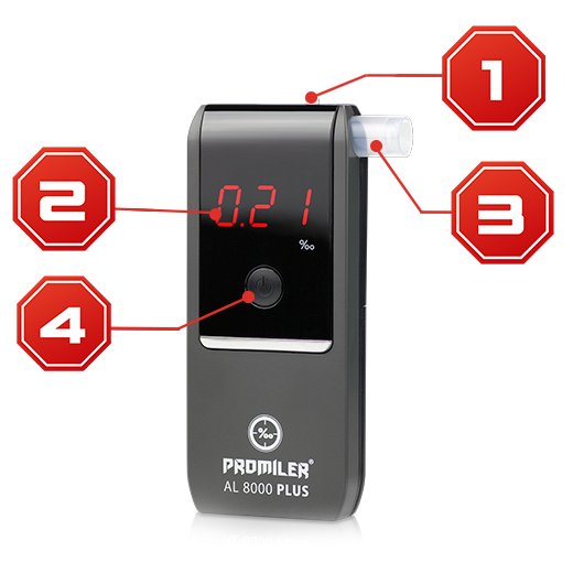 Alkomat PROMILER AL 8000 PLUS Color gray