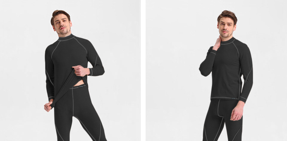 Koszulka Termiczna z WEŁNY MERYNOSA C+ 3XL czarna Rozmiar 3XL