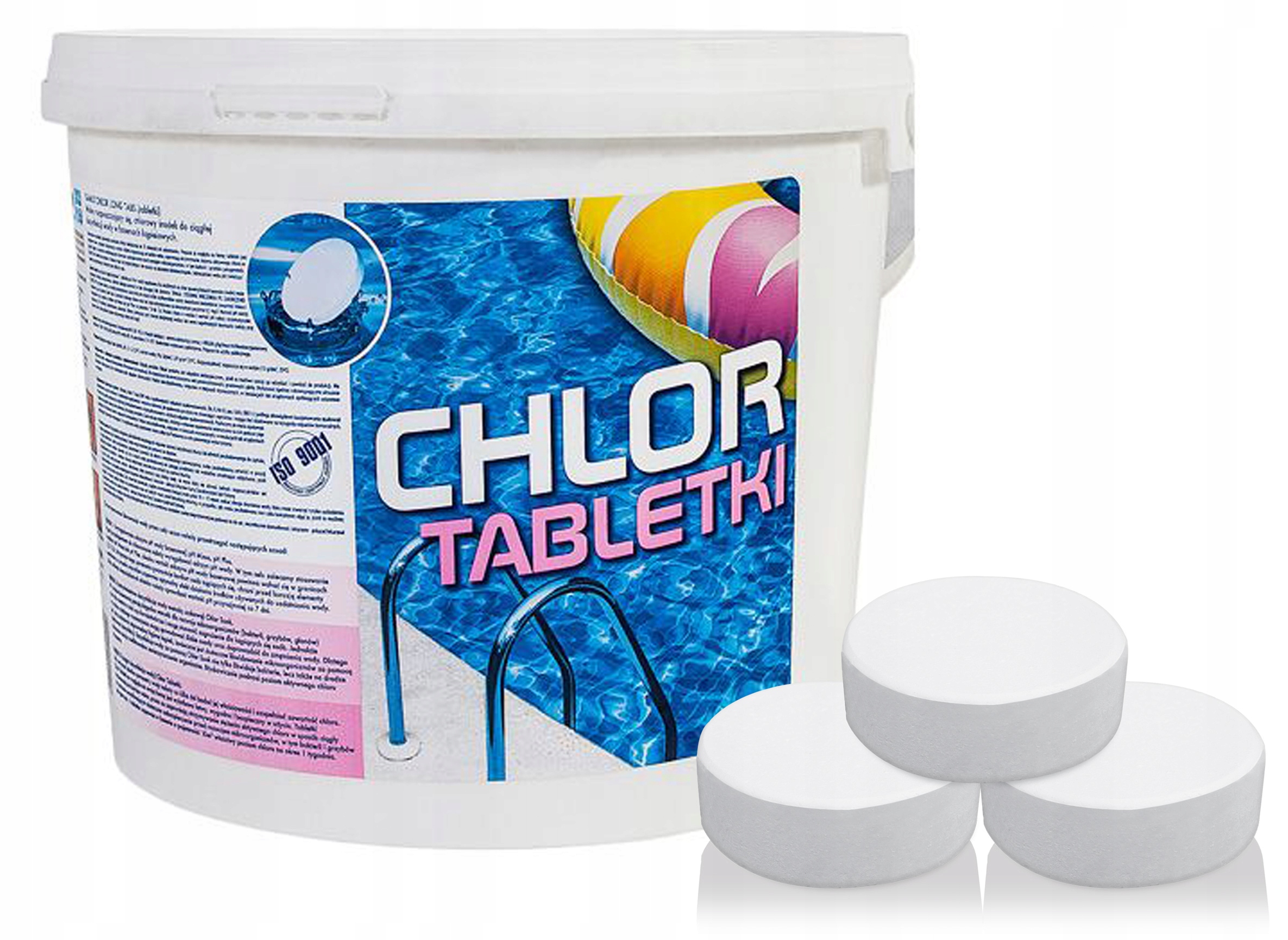 Chlor Tabletki Chlorowe Chemia do Basenu GAMIX 3kg 7453013262 - Allegro.pl