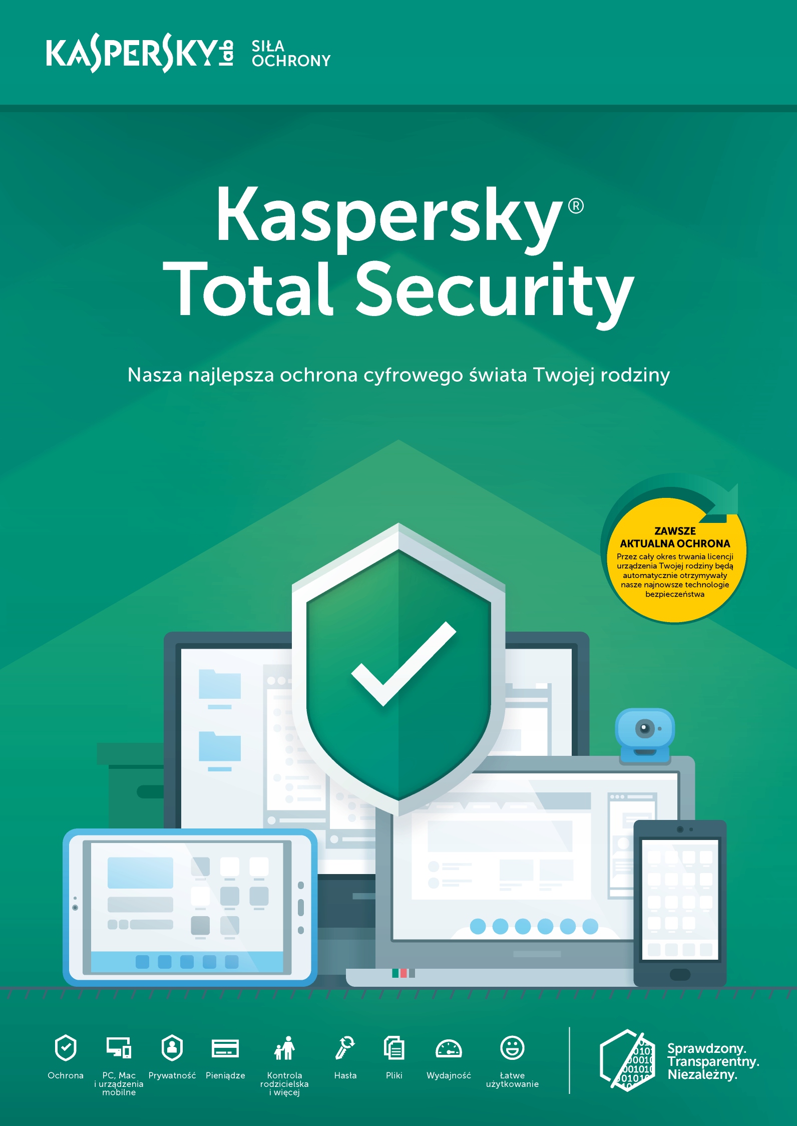 

Kaspersky Total Security 2 Pc / 1 Rok