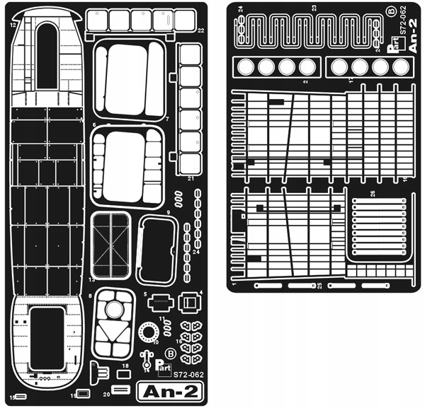 Part S72-062 1/72 Antonov An-2 (Italeri)