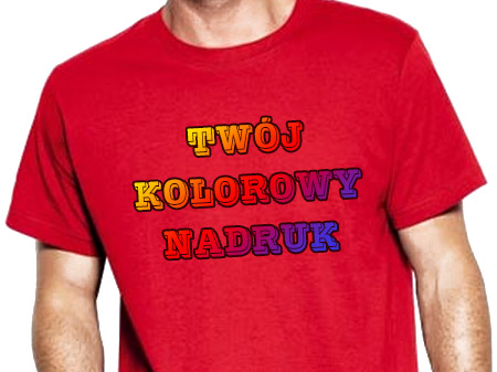 

foto koszulka z dowolnym nadrukiem S