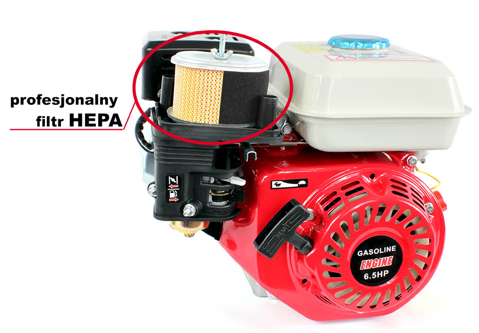 SILNIK SPALINOWY WAŁ 20mm 6,5KM ROZRUCH Z KLUCZYKA Marka Inny producent