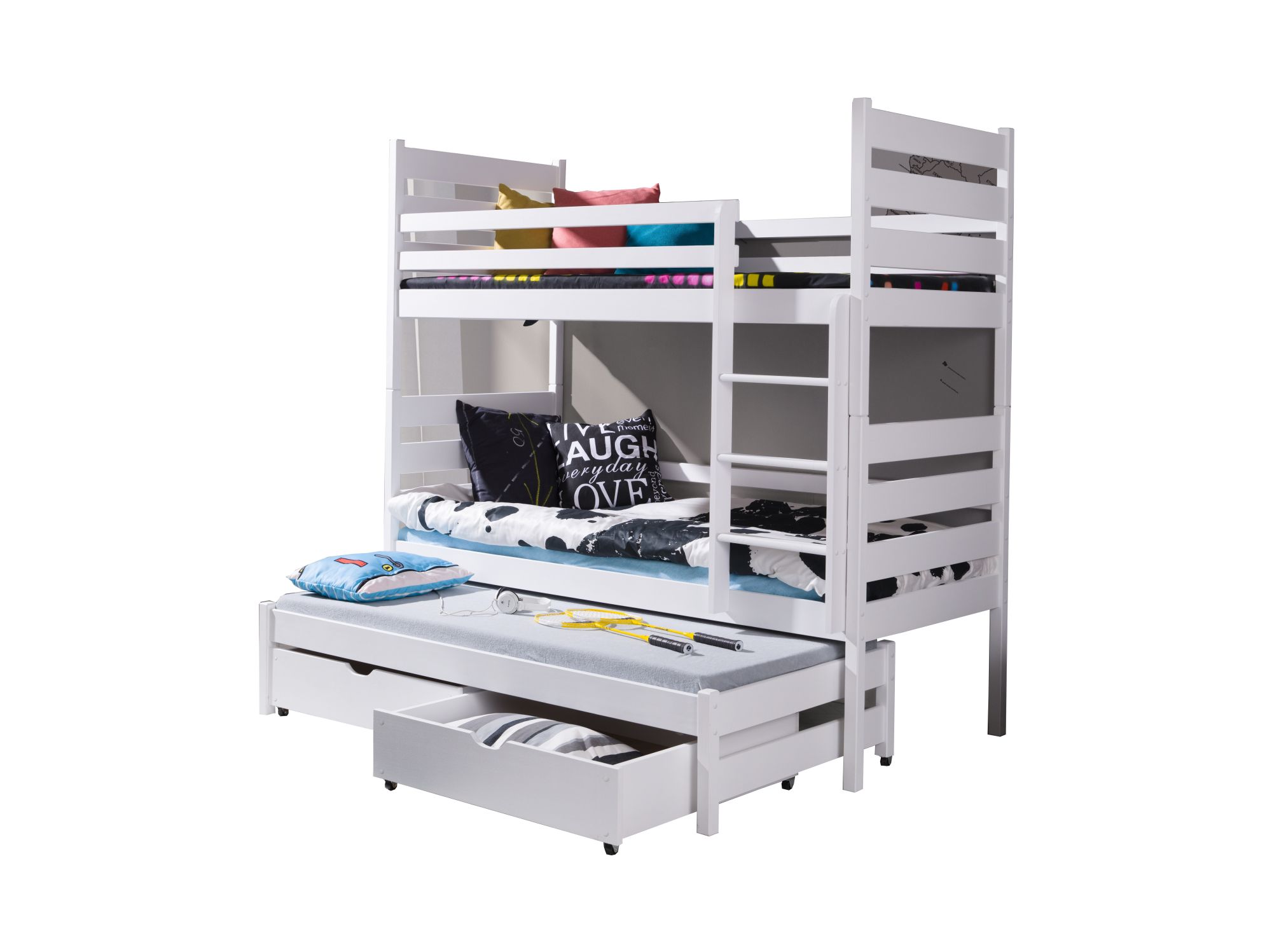 Кровать двухъярусные кровати для детей 3-местные TOBI 90х200