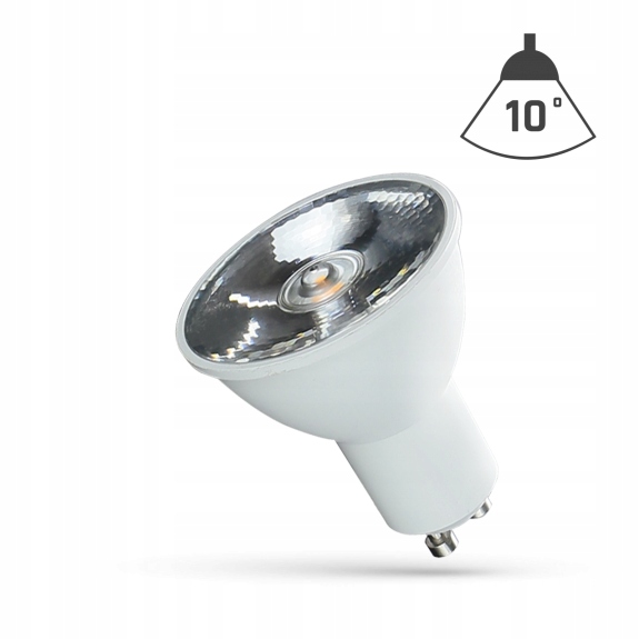 

Punktowa Żarówka Led GU10 6W wąski kąt 10° ciepła