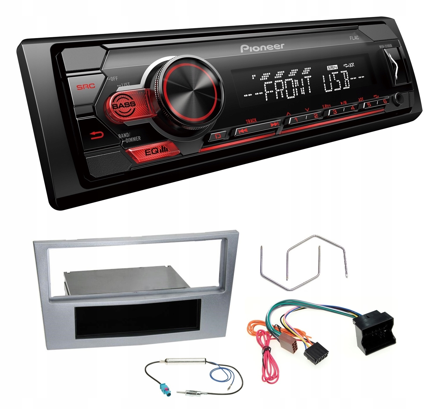 Pioneer MVH-S110UB Autorádio MP3 Usb Aux Flac Opel Astra H