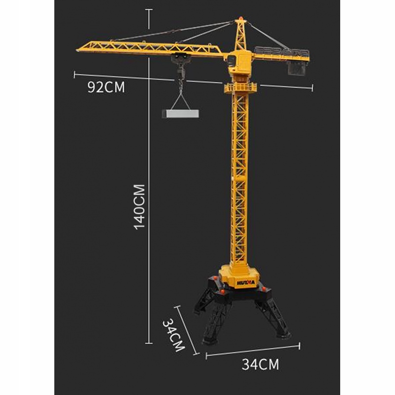 OGROMNY ŻURAW ZDALNIE STEROWANY RC DŹWIG 130 METAL Materiał Metal Plastik Inny