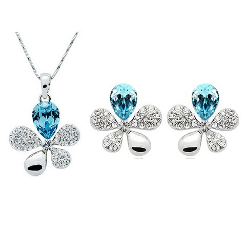 

Komplet biżuterii koniczynka 2018 kr. Swarovski