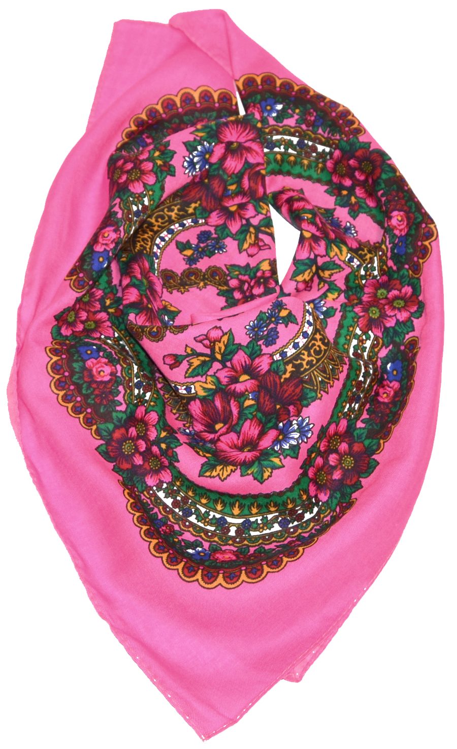 

Chusta Góralska Ludowa Apaszka Szal Folk 70x75 cm.