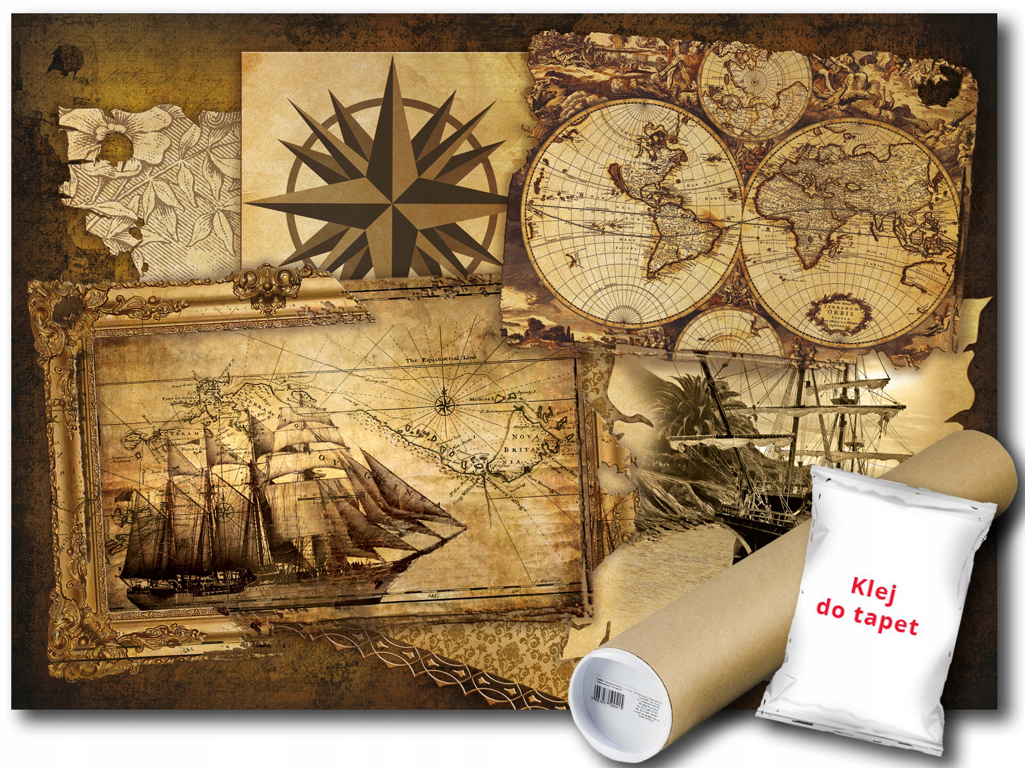 Fototapeta Mapa Papyrus 15A F2XL 312x219 F2531