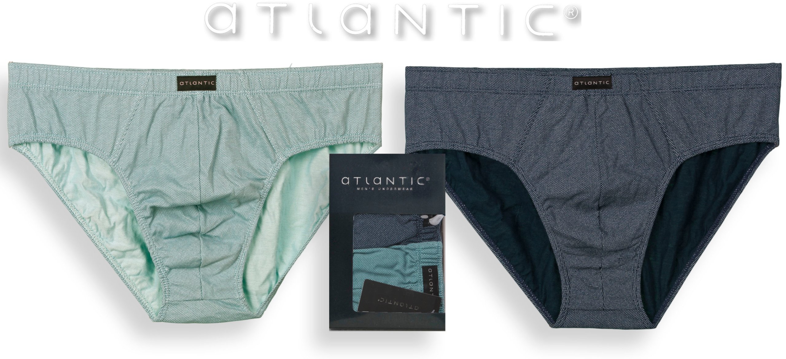 ATLANTIC SLIPY 1424 CLASSIC 2-pak turkus/granat M Marka Atlantic