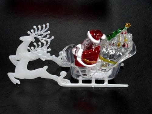 MIKOŁAJ NA SANIACH - ŚWIECĄCA OZDOBA LED |7183 WH Kod producenta 7183