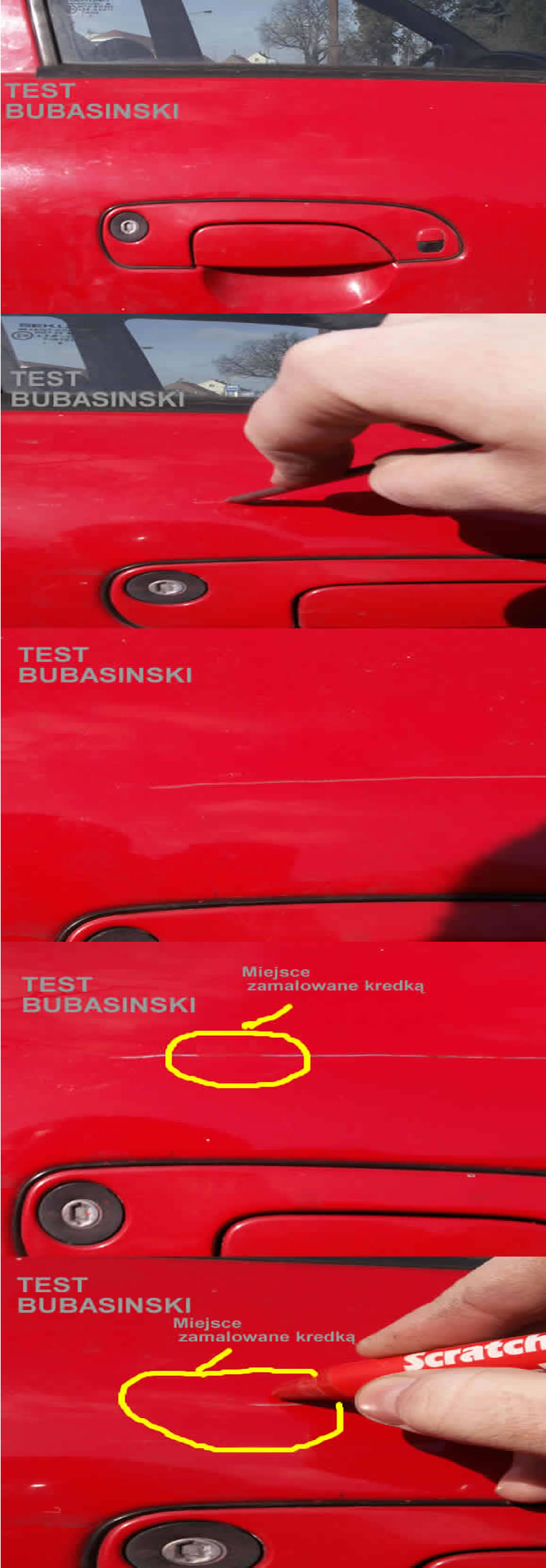 Kredka Pisak na rysy do rys do lakieru Biała Rodzaj kredki, pisaki