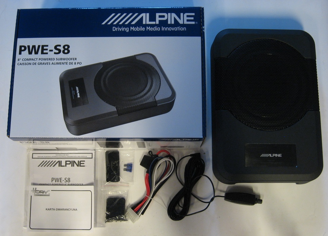 ALPINE PWE-S8 NAJMOCNIEJSZY AKTYWNY BASS Z PILOTEM Marka Alpine
