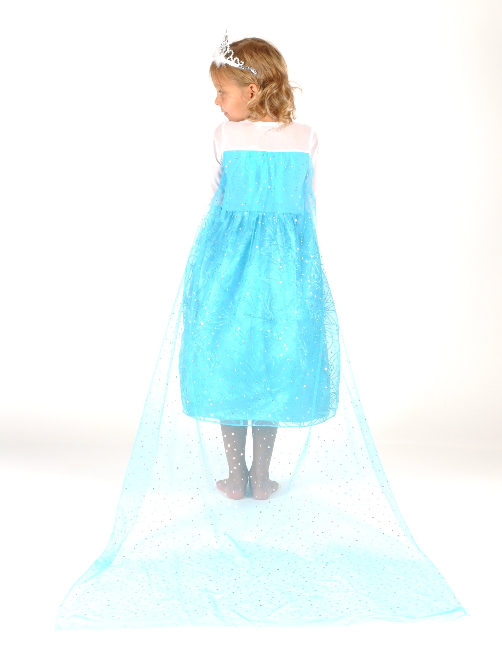 Kostium strój sukienka Elsa Kraina Lodu Frozen 140 Marka inna marka