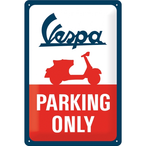 

Tablica plakat Vespa Parking Only blaszany 20x30