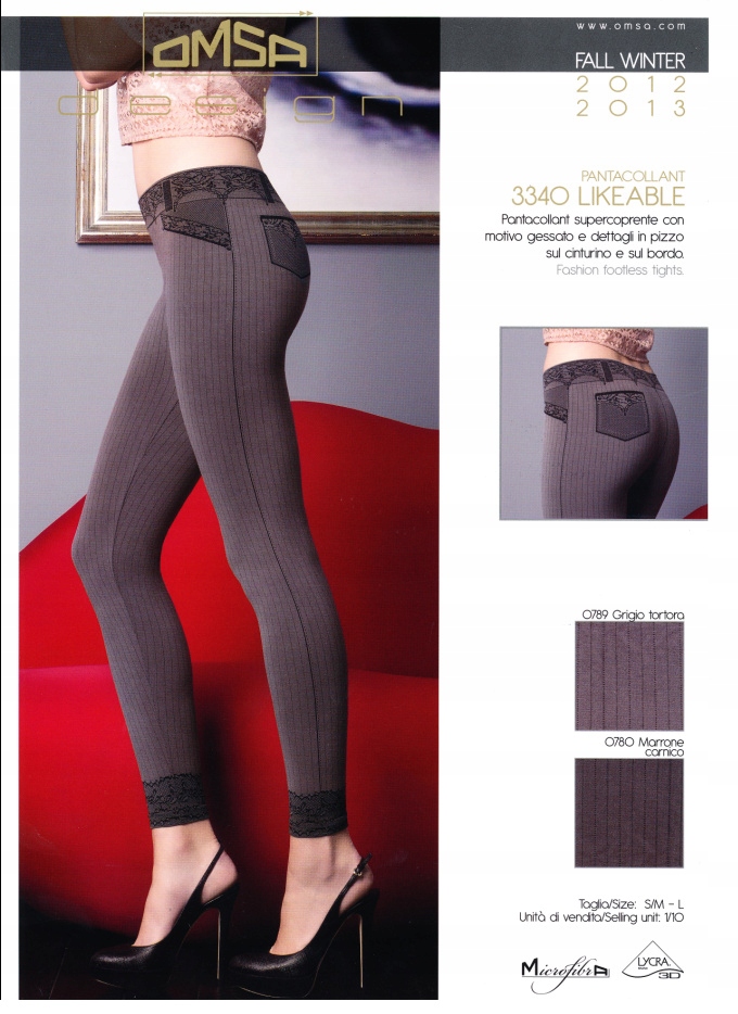 

Legginsy w paski firmy Omsa w 2 kolorach -%