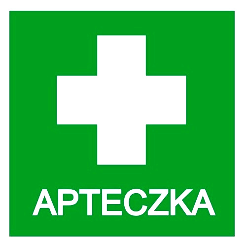

Naklejka Apteczka 15 x15 cm Infografika Bhp