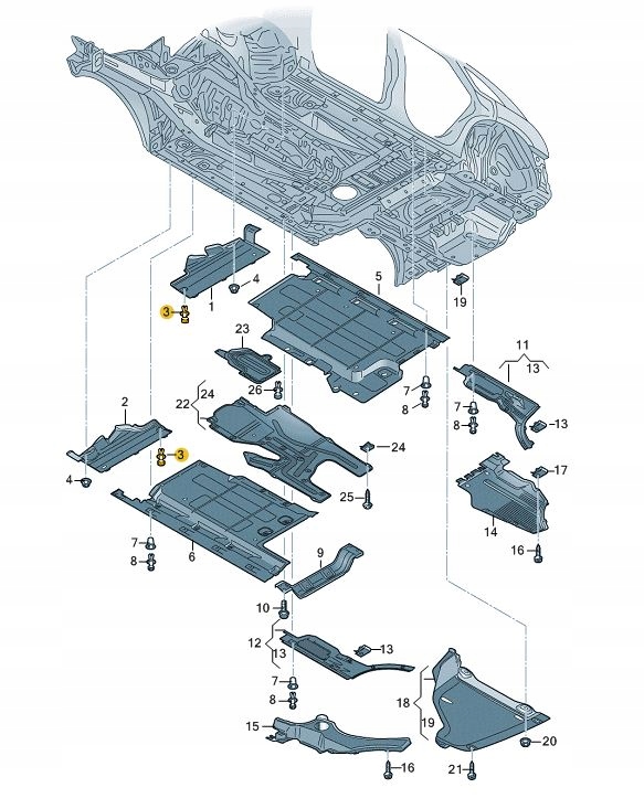 Кліпса Кріплення КЛІПСА ЗАКЛЕПКА AUDI VW SKODA SEAT ЯК Виробник запчастини Audi OE foto 0