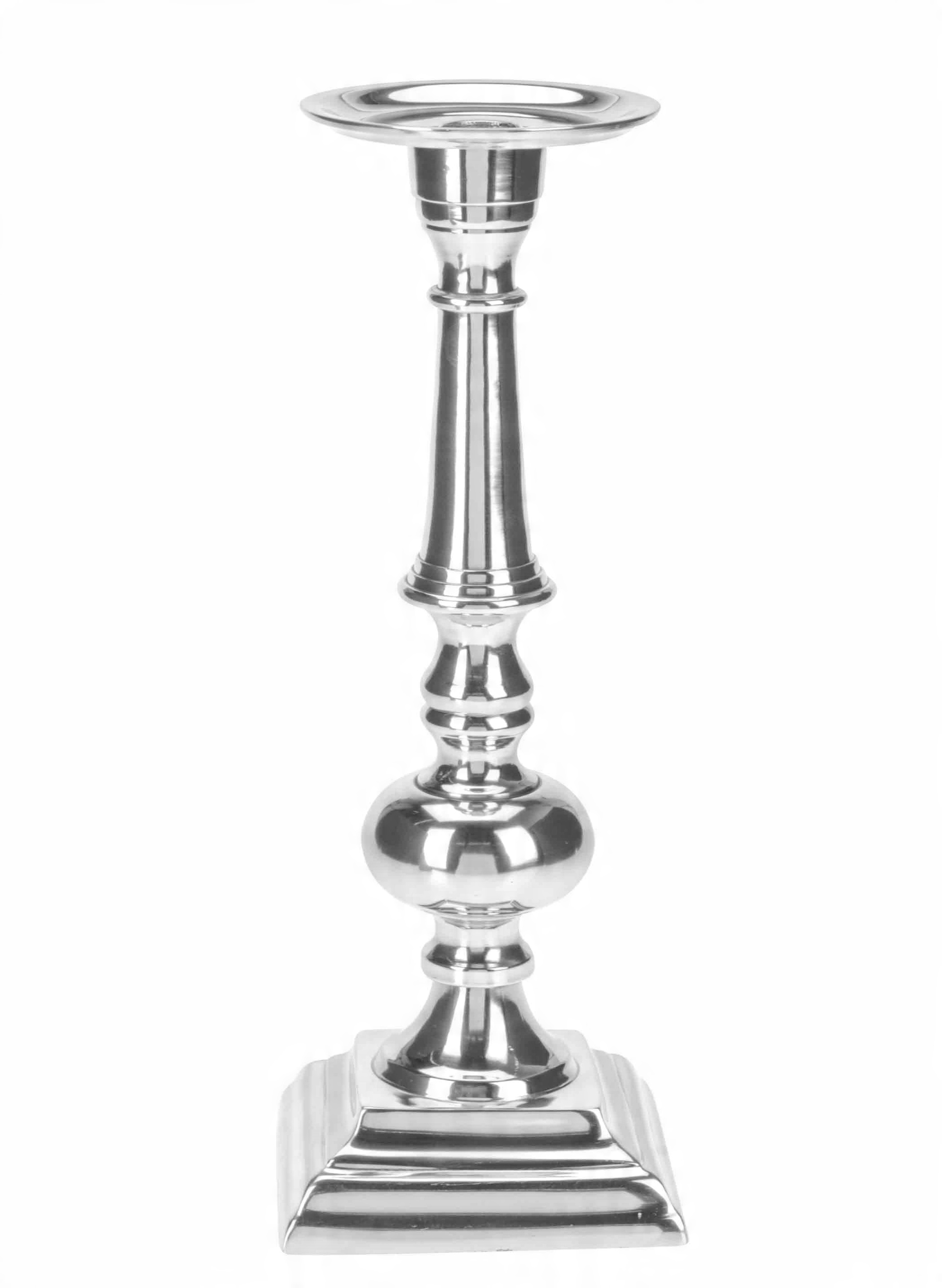 

Srebrny Świecznik Matowe Srebro Jakość 42cm