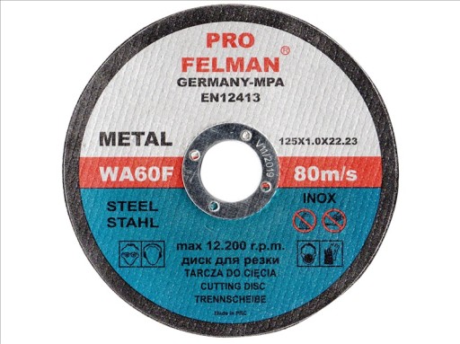 

Tarcza Do Cięcia Metalu 125MMX1.0