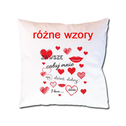 

Poszewka z nadrukiem zdjęcie walentynki zakochani